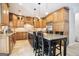 Spacious kitchen with granite counters, stainless steel appliances, and large island at 960 Pebblestone Ct, Alpharetta, GA 30009