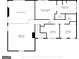 Detailed second floor plan showing the layout of the primary bedroom, bathroom, and bedrooms at 157 Rockspray Rdg, Peachtree City, GA 30269