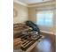 A comfortable living room with sofas, a coffee table and a massage chair by the window at 1869 Schofield Dr, Hampton, GA 30228