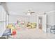 Bonus room with carpet, a fan, and multiple windows at 4818 Moon Hollow Ct, Buford, GA 30519
