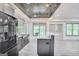 Modern kitchen featuring stainless steel appliances and an island at 4818 Moon Hollow Ct, Buford, GA 30519