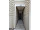 Entryway nook leading to a black front door, with the townhome number '190' displayed above at 190 Hampton Cir, Mcdonough, GA 30253