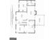 Floorplan displays the first floor of the home with an open kitchen and screened porch at 75 Auburn Rd, Auburn, GA 30011