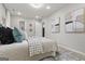 Bright bedroom with neutral tones, plank floors, and modern decor at 1770 Atherton Dr, Decatur, GA 30035