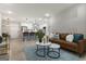 Spacious open-concept layout with stylish living room flowing into a modern kitchen at 1770 Atherton Dr, Decatur, GA 30035