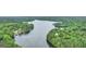 Lush green forest surrounds a peaceful lake. Many homes are nestled in the trees at 407 Blue Smoke Trl, Peachtree City, GA 30269