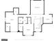 Floor plan showcasing the layout of the rooms and their locations on the second floor at 407 Blue Smoke Trl, Peachtree City, GA 30269