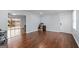 Open-concept living room with hardwood floors and sliding doors to the outdoors at 3626 Buford # C1, Brookhaven, GA 30329