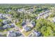 Aerial view of a residential community nestled among lush greenery at 100 Harmony Ct, Dallas, GA 30157