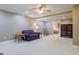Large finished basement with neutral color scheme, plush carpeting, and ample space for versatile furnishings at 1621 White Oak Cv, Loganville, GA 30052