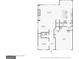 First floor plan featuring a living room, kitchen, dining room, sitting room and garage at 247 Widener Way, Peachtree City, GA 30269