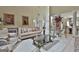 Spacious living room with high ceilings, elegant decor, comfortable seating, and stylish accents at 226 Long Island Dr, Whitesburg, GA 30185