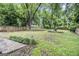 Spacious backyard with wood fence, mature trees, and lush green lawn providing privacy at 523 Mount Zion, Hapeville, GA 30354