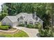 Stunning single-Gathering home with a well-manicured front yard, lush landscaping, and a circular driveway at 3600 Goldenrod Dr, Alpharetta, GA 30005