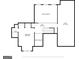 Upstairs floorplan showing open to below spaces, hall, bedroom and bath with attic at 3600 Goldenrod Dr, Alpharetta, GA 30005