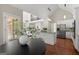 Open kitchen and breakfast nook with stainless steel appliances at 3600 Goldenrod Dr, Alpharetta, GA 30005