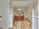 Cozy dining room features wood floors and a pendant light fixture at 500 Merrill Ln, Peachtree City, GA 30269