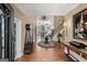 Grand foyer with hardwood floors, high ceilings, elegant chandelier, and staircase at 162 Daltree Ct, Marietta, GA 30068