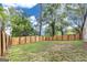 Spacious backyard enclosed by a modern wooden fence and lush greenery, offering a private outdoor space at 500 Pomona Circle Sw, Atlanta, GA 30315