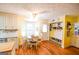 Eat-in kitchen featuring a breakfast nook and custom built-ins for storage at 150 Sandy Ridge Trl, Fayetteville, GA 30214