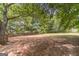 Backyard with mature trees and partial fencing at 3404 Broxton Mill Way, Snellville, GA 30039