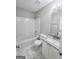 Bathroom featuring marble floors, a granite countertop vanity, toilet and a tub and shower combination at 3075 Lakeside Cir, Covington, GA 30016