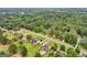 Aerial shot of a home with a pool and a sprawling neighborhood landscape at 1535 Lake Dow Rd, Mcdonough, GA 30252