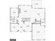 Floor plan showcasing the layout of the kitchen, living room, dining room, office and garage at 3525 Montebello Pkwy, Cumming, GA 30028