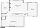 Floor plan showcasing the layout of the basement with bedrooms and a bathroom at 3525 Montebello Pkwy, Cumming, GA 30028