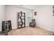 Bedroom with gray walls and plush carpeting at 210 Jenny Ct, Grantville, GA 30220