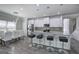 Spacious kitchen featuring an island with seating, modern appliances, and pendant lighting at 158 Bryon Ln, Acworth, GA 30102