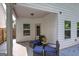 Covered outdoor patio with stylish furniture providing a relaxing space at 158 Bryon Ln, Acworth, GA 30102