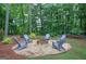 Backyard firepit with seating creates a cozy outdoor gathering space at 123 Mill, Dallas, GA 30157