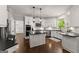 Bright kitchen with granite countertops, white cabinets, and stainless appliances at 4680 Brighton Lake Dr, Cumming, GA 30040