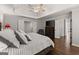 Spacious main bedroom with hardwood floors and neutral decor at 4680 Brighton Lake Dr, Cumming, GA 30040