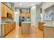 Gourmet kitchen featuring a central island, custom cabinetry, and modern appliances at 835 Virginia Parks, Fayetteville, GA 30215