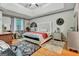 Main bedroom suite with decorative headboard and room for seating, a true retreat! at 835 Virginia Parks, Fayetteville, GA 30215