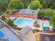 Community pool and clubhouse, a great place to socialize and relax at 151 Overhill Point, Alpharetta, GA 30005