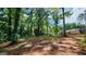 House surrounded by lush green trees and vegetation in the backyard with another house at 766 Virginia Cir, Forest Park, GA 30297