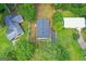 Aerial view of the property showcasing the roof and surrounding landscape at 23 Skyland W Dr, Locust Grove, GA 30248
