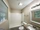 Updated bathroom featuring tub-shower combination and modern vanity at 1362 Mill Lake Cir, Stone Mountain, GA 30088