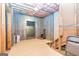 Unfinished basement area, ready for customization, featuring a potential wine cellar at 235 Ashley Forest Dr, Fayetteville, GA 30214