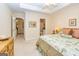 Bedroom featuring a spacious layout, and access to the bathroom at 235 Ashley Forest Dr, Fayetteville, GA 30214