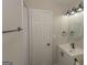 Bathroom features single vanity and modern lighting fixtures at 525 Baker Nw Cir, Atlanta, GA 30318