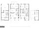 Detailed floor plan showcasing the layout of a multi-story house at 3641 Ridge Towne Dr, Duluth, GA 30096
