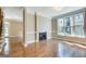 Bright living room with hardwood floors and a fireplace at 3641 Ridge Towne Dr, Duluth, GA 30096