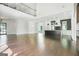 Spacious open-concept living area with hardwood floors, recessed lighting and great natural light at 115 Thome, Alpharetta, GA 30022