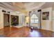Open and inviting bonus room featuring hardwood floors, neutral walls, and recessed lighting at 221 Ashley Trace Dr, Locust Grove, GA 30248