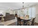 Cozy dining area with fireplace and access to the living room at 3842 Monticello St, Douglasville, GA 30135