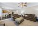 Spacious open concept living area connects living room, dining room, and kitchen at 3842 Monticello St, Douglasville, GA 30135